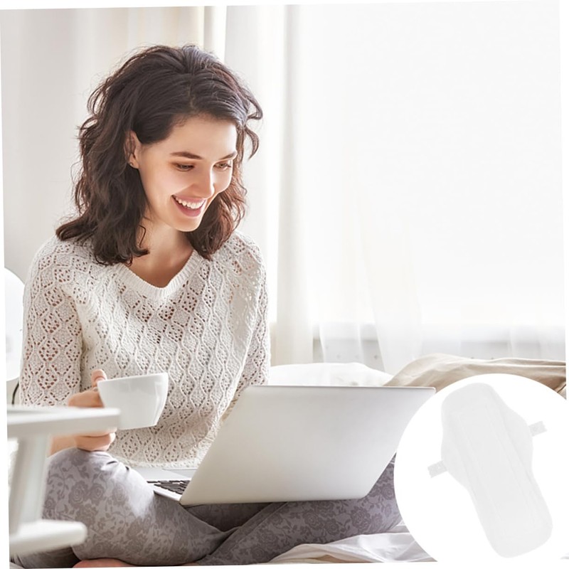 KOMBIUDA 100% Organic Cotton Reusable Sanitary Napkin 2 Pads Breathable