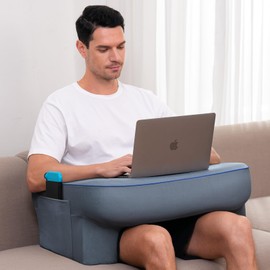 Reading Pillow,Lap Desk Pillow for Laptop,Memory Foam Reading Pillows for Gaming, Arm Rest Pillow for Reading, Working, Crocheting, Playing Game or Sitting in Bed,Sofa