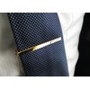 DAKS Gold White Butterfly Tie Bar Tie Clip, Brass, No