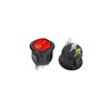 KCD1-105 20mm Diameter Round Red Rocker Switch (3pin 2position) The