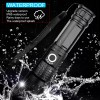 GEARGADGET Super-Bright 90000LM LED Tactical Flashlight With Rechargeable Battery