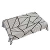 Walmsco Tablecloth Black White Striped Geometric Decor For Dining Room