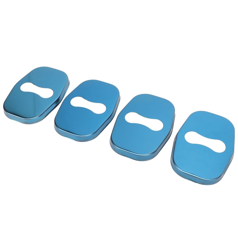 4PCS Door Lock Striker Cover Stainless Steel Strong Protection Replacement
