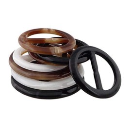 6 Pcs 2 inch Round Resin Silk Scarf Clip Ring T Shirt Clips Belt Buckle Jewelry Accessories for Clothing Scarf T-Shirt Shawl Waist Belt (Random)