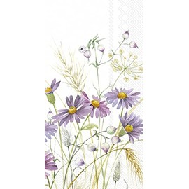IHR Ideal Home Range - Servilletas de papel LILAC ASTER 16 unidades, 3 capas, 8.5 x 4.5 pulgadas