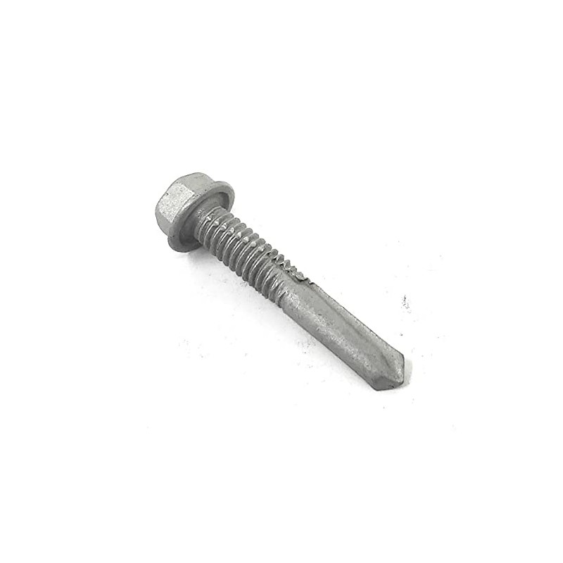 Hex Self Drill Screw 12-24 x 1-1/4" Exterior Coated #5