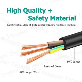 C13 Power Cable Replacement for PreSonus AIR10 AIR12 AIR15 R80 Eris Studio 5 8 E44 Speaker AIR15s AIR18s Eris Sub 8 BT Subwoofer 3 Pin AC Cord Lead Plug UK Mains