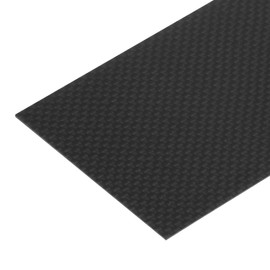 MECCANIXITY 1 Pcs Carbon Fiber Sheet 125x75x1mm Glossy Surface Pultruded Flat Carbon Fiber Board Plate Plain Weave Panel Sheet for Kites RC Airplane