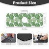 Green Tropical Palm Leaves Kitchen Faucet Suction Pad, 1 Pcs