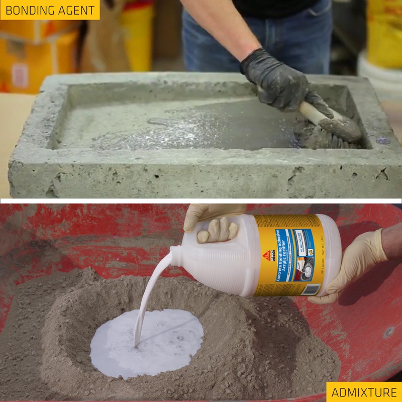 SIKA SikaLatex R Concrete Adhesive Glue - Acrylic Admix for