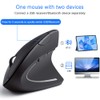 Wireless Vertical Mouse,SUIJIEEN Ergonomic Mouse 2.4GHz Optical Carpal Tunnel Mouse
