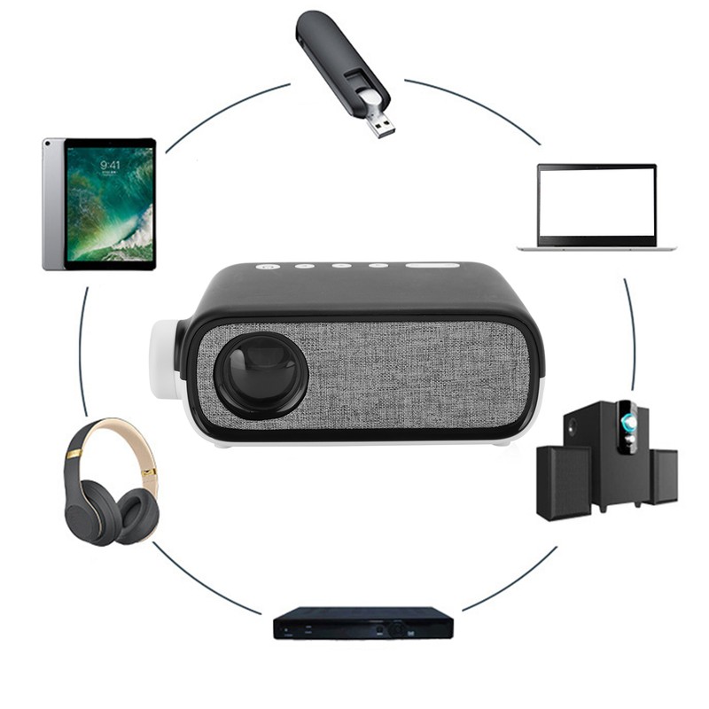 Projector Mini Home Micro Portable Smart LCD Display Screen 480