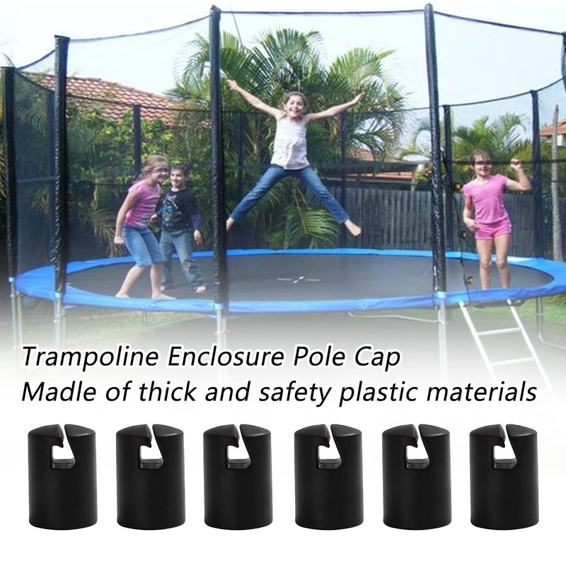 POHOVE 6pcs Trampoline Enclosure Pole Cap 1.26'' Trampoline Pole Cap