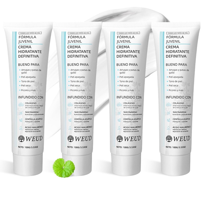 WEUD Crema Coreana Original, Crema Hidratante con Niacinamide, Centella Asiática,