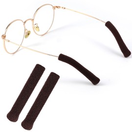 Looca Anti-Slip Safety Glasses 【Easy to Wear・Comfortable Fit】 Lightweight Comfort Anti-Slip Cover No Ear Pain Non-Slip Comfortable Unisex, dark brown
