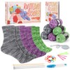 Katech Knitting Kit for Beginner Adults, 6 Pcs Socks Yarn