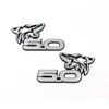 Pair Custom Coyote 5.0 Emblems Door Left Right 3D Badge