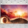 Resurrection Backdrop for Church 7x5ft Fabric Easter Religious Theme Empty