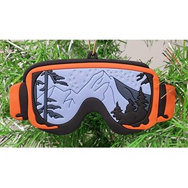 Ski Ornament - 3" Ski Goggles Christmas Ornament