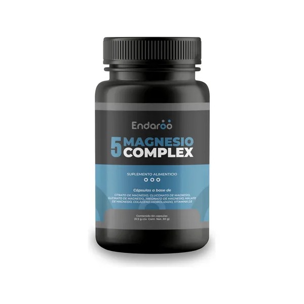 5 Magnesios: Citrato de Magnesio, Glicinato de Magnesio, Treonato, Malato,