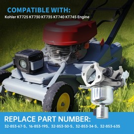 KT730 Carburetor for Kohler 7000 Series Engines fits Specific KT725 KT735 KT740 KT745 22HP 23HP 24HP 25HP 26 HP 1685319-S Carb with Fuel Filter