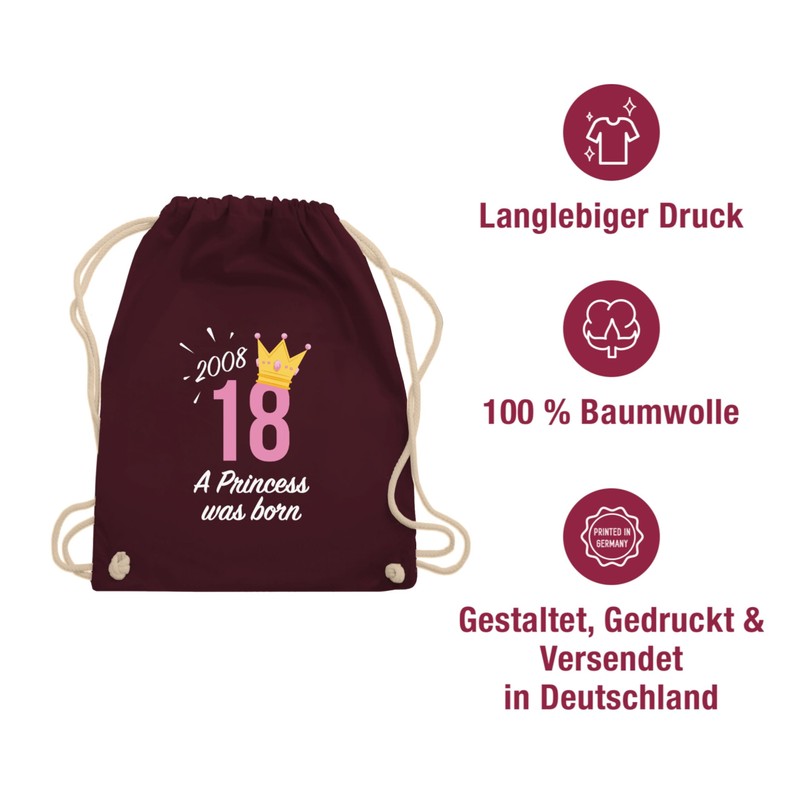 Shirtracer - Gym Bag Backpack - 18th Birthday - Eighteenth