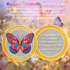 Pink Recovery Butterfly Sobriety Coin - Addicts Embrace Change AA
