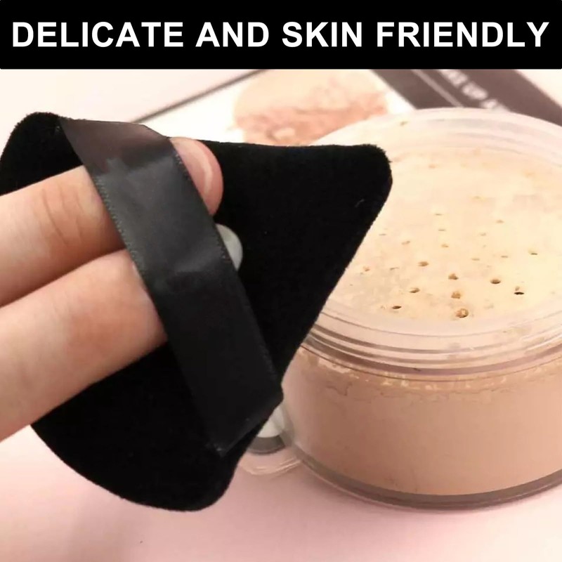 4 Pcs Powder Puff - Triangle Powder Puff Soft Powder