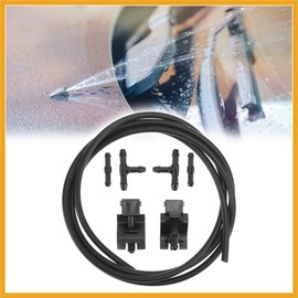 Partuto 7pcs Front Windshield Washer Nozzles for Toyota for Scion for Lexus 2 Meters Windshield Washer Hose with 4pcs Connectors Replaces 85381-12300 Replacement