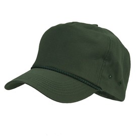 Cotton Twill Golf Cap - Dark Green