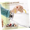 Ciieeo Glass Beverage Serving Pitcher with Lid Elegant Iced for