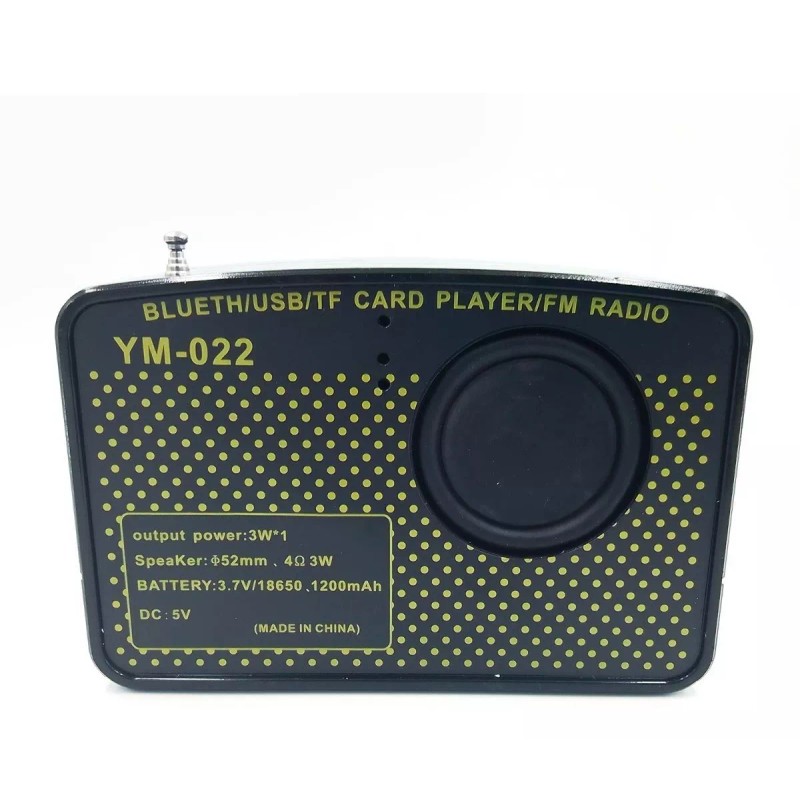 Maíz 5pzs Bocina Radio Bluetooth Vintage Recargable Usb Portatil