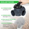 Ussuray 3 Way Pool Valve 2 Inch, Positive Non-Lube Diverter