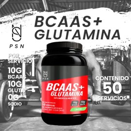 Supl. Aminoácidos Bcaas  Glutamina Psn 1kg Varios Sabores                                                                                             
