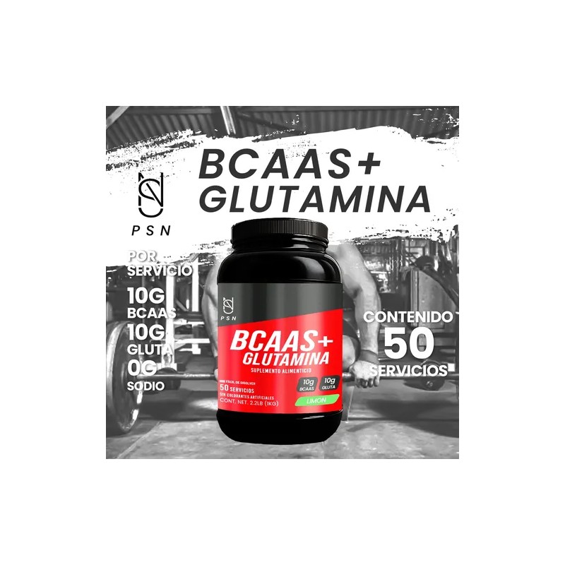 Supl. Aminoácidos Bcaas + Glutamina Psn 1kg Varios Sabores
