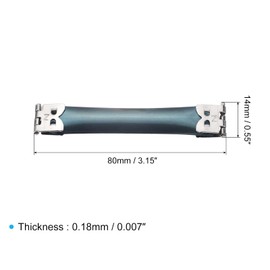 sourcing map Metal Internal Flex Frame - 10Pcs 80mm/3" Handbag Hinges Spring Clips for Coin Bag Sewing Purse Making DIY