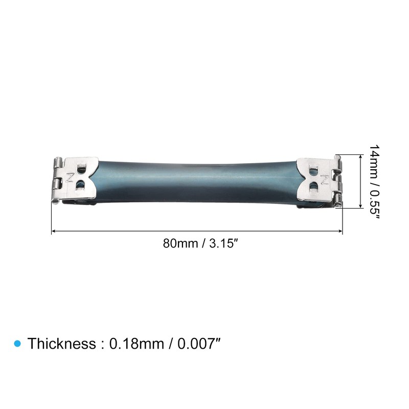 sourcing map Metal Internal Flex Frame - 10Pcs 80mm/3" Handbag