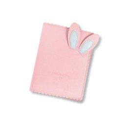Rippem8 Cheki Album Rabbit Ears, 64 Pieces, Mini Book, Large Capacity, Sleeve Holder (Pink)