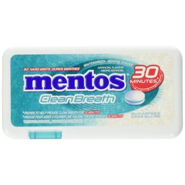 Mentos Clean Breath Wintergreen Mints - Sugar-Free Breath Mints for On-the-Go Freshness, 12 Packs of 30 Mint