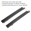 Front Bumper Headlight Trim Panels Black 1 Pair Replacement for