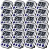 Leumoi 24 Pack Multi-Function Digital Timers with Magnetic Back, Large