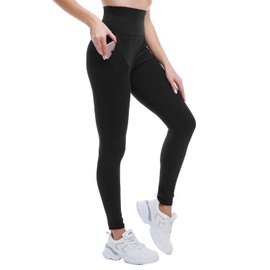 CADITEX Leggings with Pockets for Women -High Waisted Buttery Soft Non See Through Yoga Pants