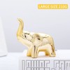 JIMBON A Pair Gold Elephant Statue Home Decor,Modern Style Figurines,Sculpture