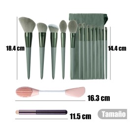 Brochas Maquillaje Profesional 15 Piezas Set De Brochas