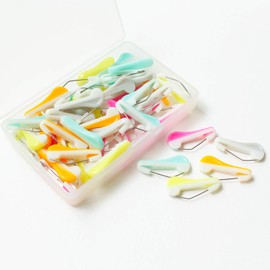 Clover CL57-401 One-Touch Training Pins, 5 Colors x 10 Pieces, Total of 50 Pieces