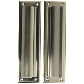 Baldwin 0014056 Letter Box Plate, Lifetime Satin Nickel