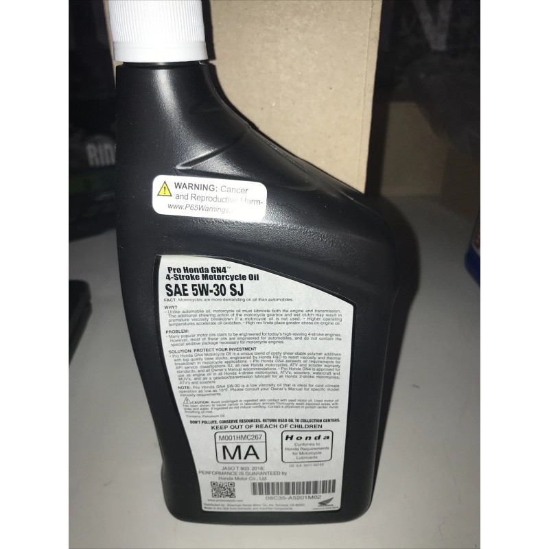 Pro Honda GN4 4-Stroke Motor Oil 5W-30 32 oz.