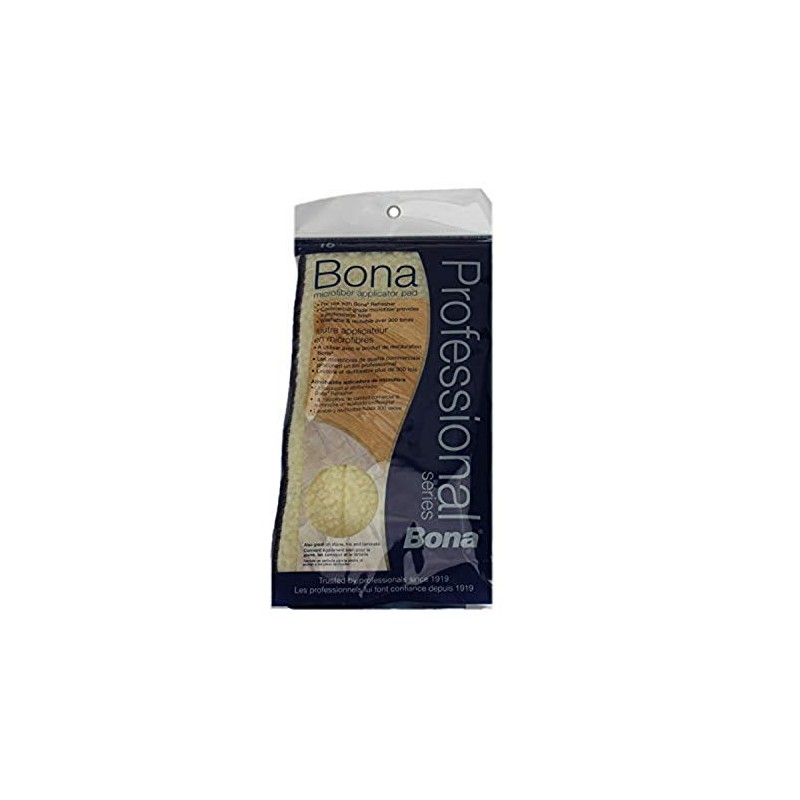 Bona AX0003445 Pad, Pro Applicator Microfiber 18" Tan, Yellow