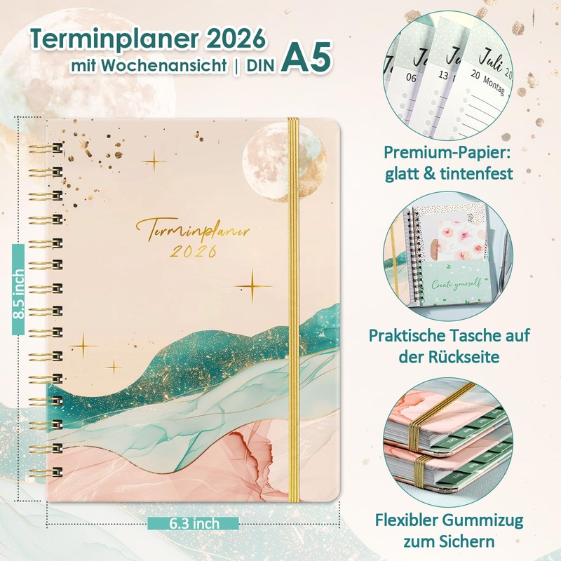 Appointment Planner 2026 - A5 Weekly Planner 2026 from Feb.
