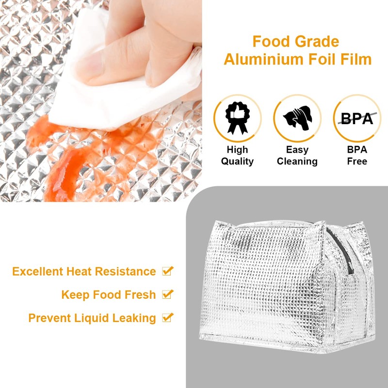 Philorn Insulating and Thermal Lunch Bag, Waterproof and Lightweight, for